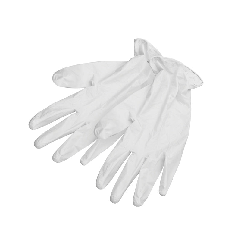 White Smoke BaBylissPRO Disposable Nitrile Gloves White Large 100pk