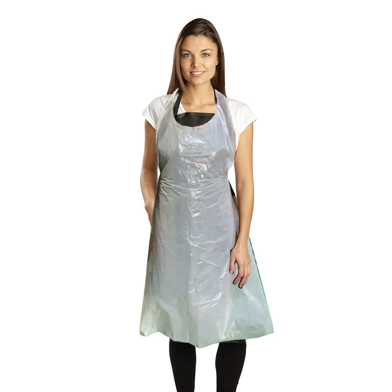 White Smoke BaBylissPRO Disposable Salon Apron Bag of 50