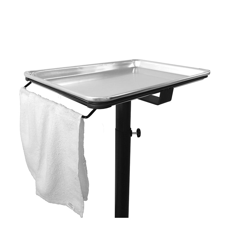 White Smoke BaBylissPRO Mobile Tray Towel Holder