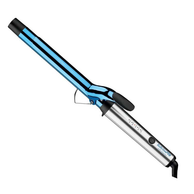 White Smoke BaBylissPRO Nano Titanium Curling Iron XL 1in
