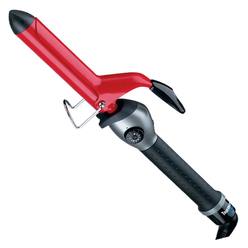 White Smoke BaBylissPRO Tourmaline Spring Curling Iron 1in