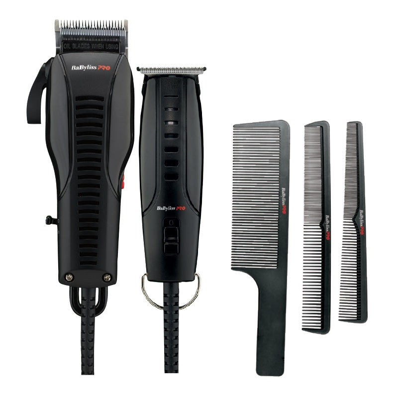 White Smoke BaBylissPRO Barbering Power Kit