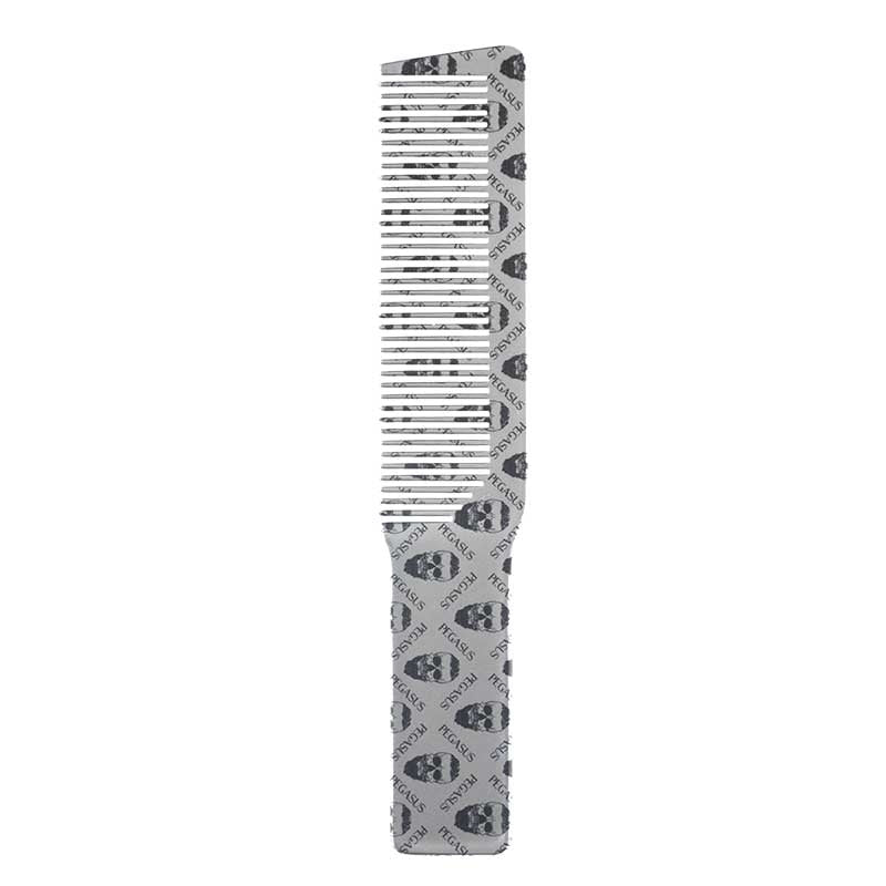 Gray Pegasus Skelleto Silver Hard Rubber Clipper Comb 8.07in