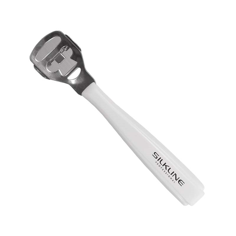 White Smoke Silkline Callus Remover Stainless Steel Head Plastic Handle