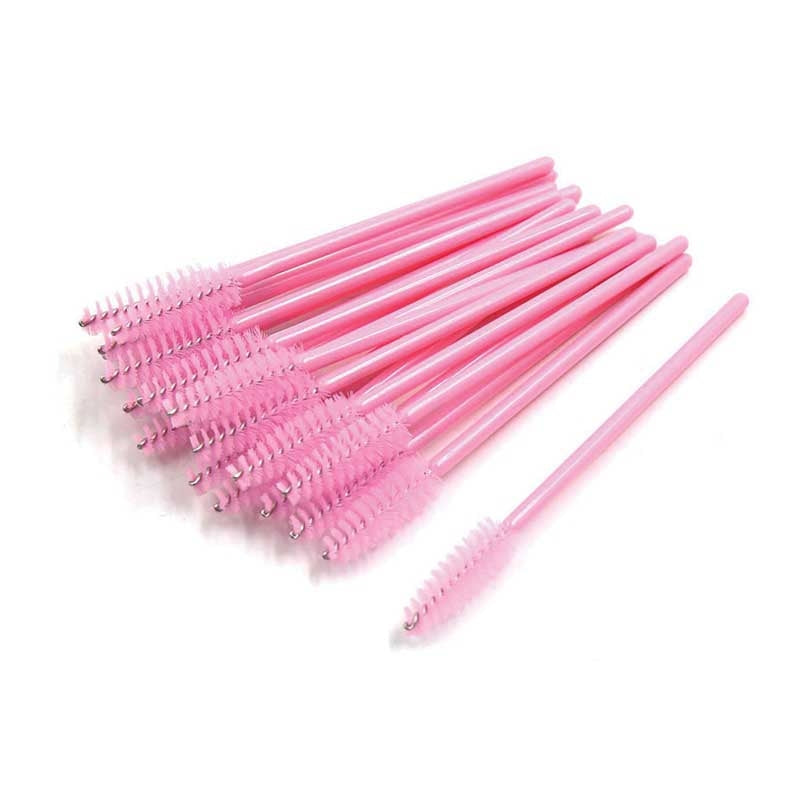 White Smoke Silkline Disposable Mascara Applicators Pink