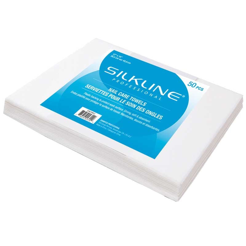 White Smoke Silkline Nail Care Towels 50/bag
