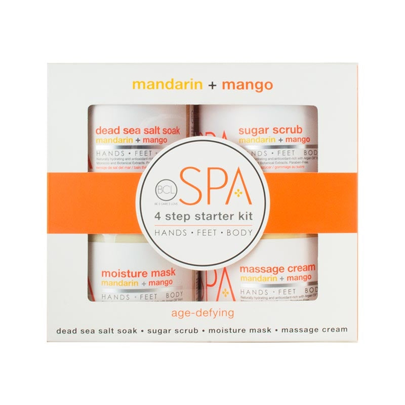Lavender BCL Spa Mandarin and Mango Starter Kit 16oz