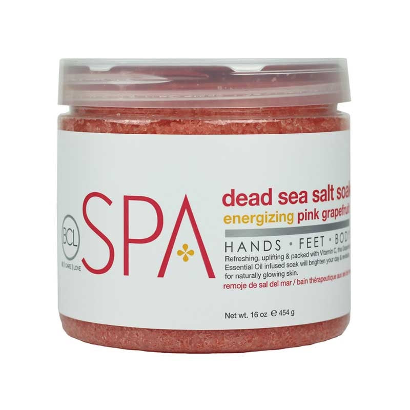 Light Gray BCL Spa Pink Grapefruit Salt Soak 16oz