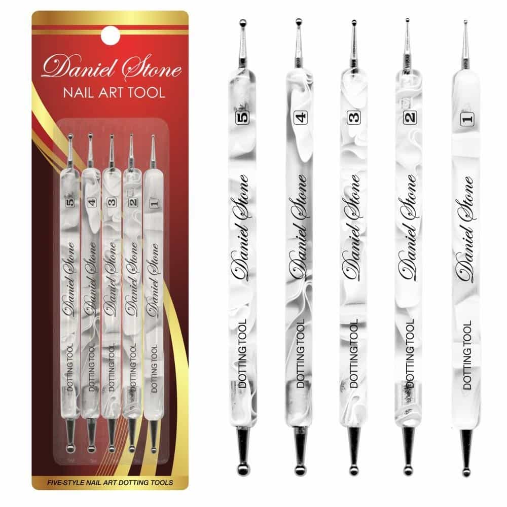 White Smoke Berkeley 5-Piece Dot Tool Set - White Marble DT105WH