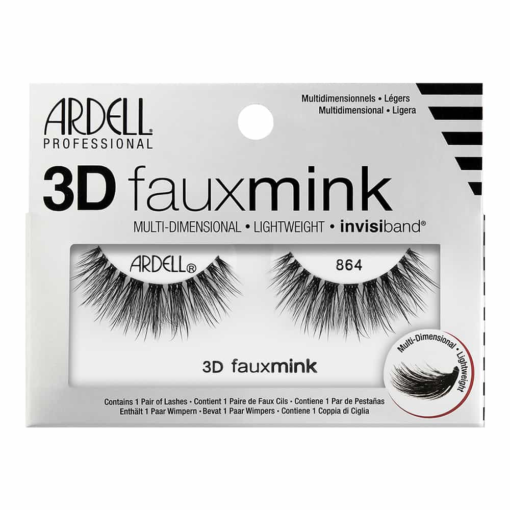 Light Gray Ardell 3D Fauxmink Lashes 1 Pair - 864 Black 32517