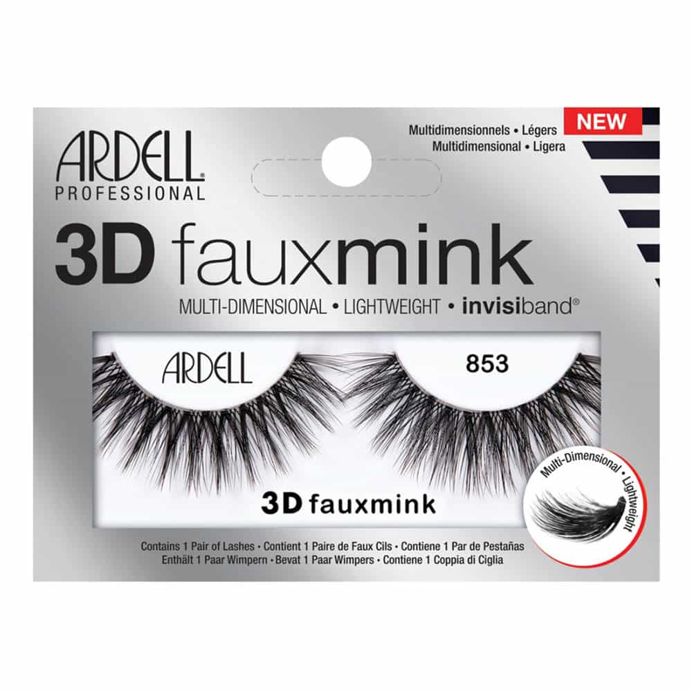 Gray Ardell 3D Fauxmink Lashes 1 Pair - 853 Black 67449