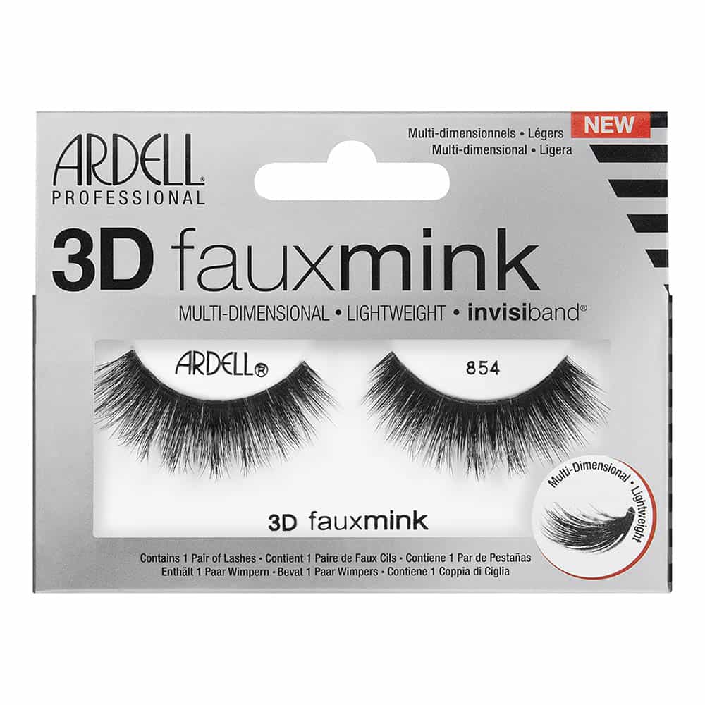 Gray Ardell 3D Fauxmink Lashes 1 Pair - 854 Black 67450