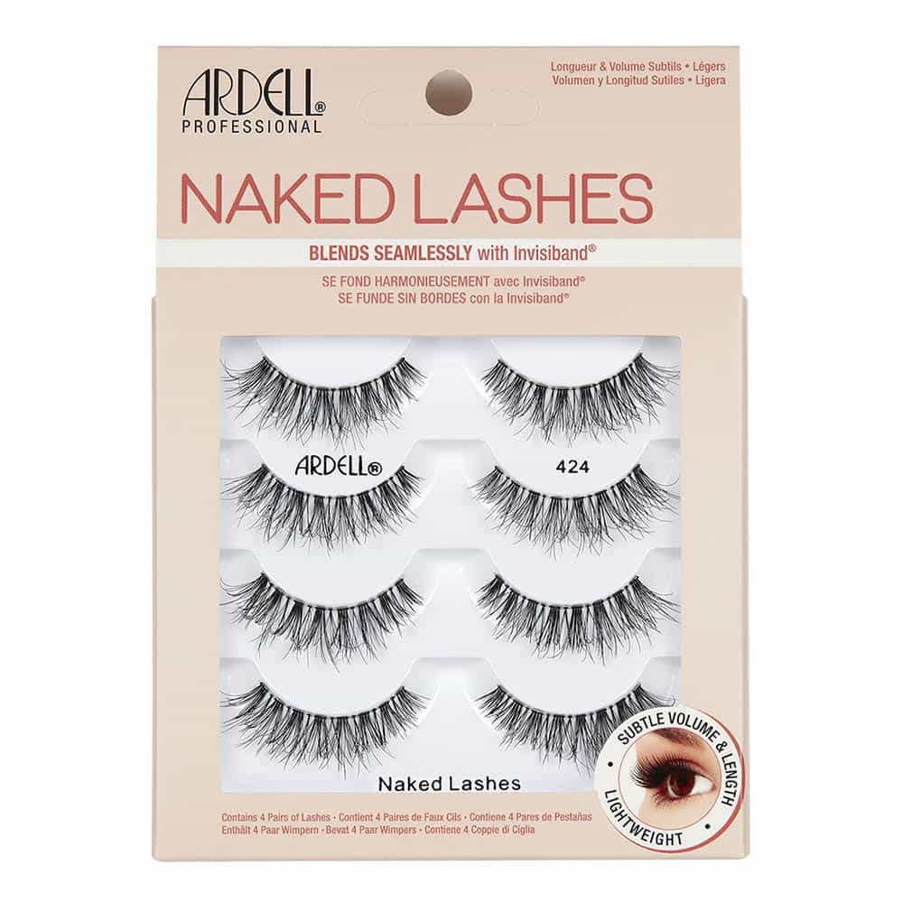 Light Gray Ardell Naked Lashes 4 Pairs - 424 Black 69874