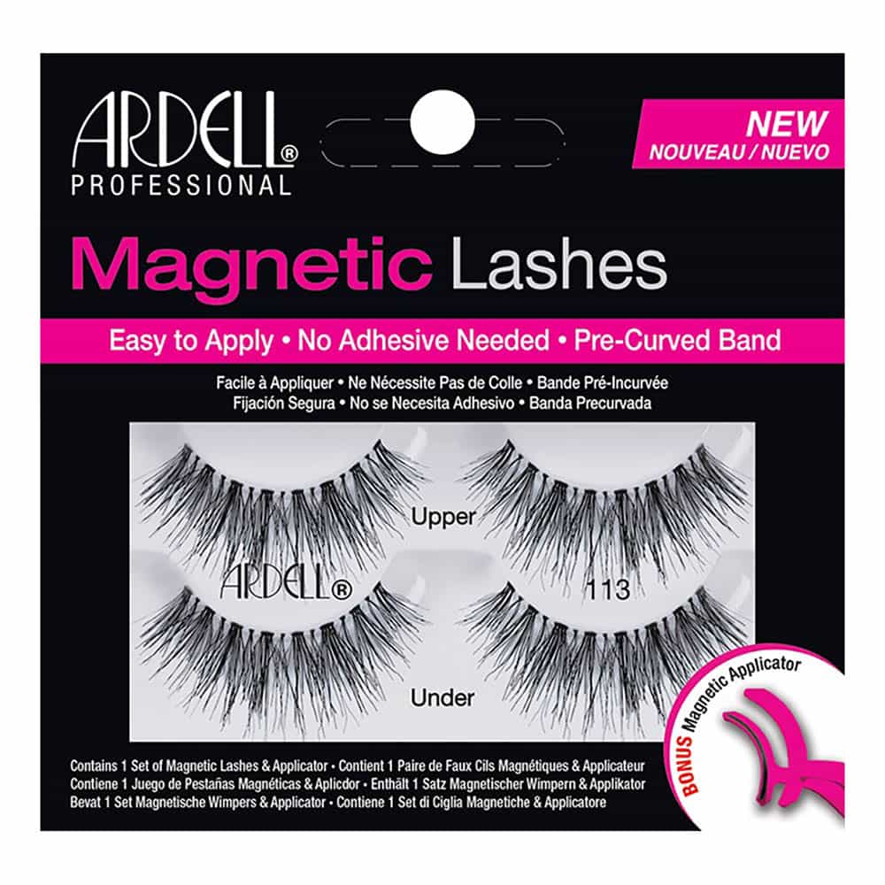 Black Ardell Magnetic Lashes 2 Pairs Upper/Under - 113 Black 70459