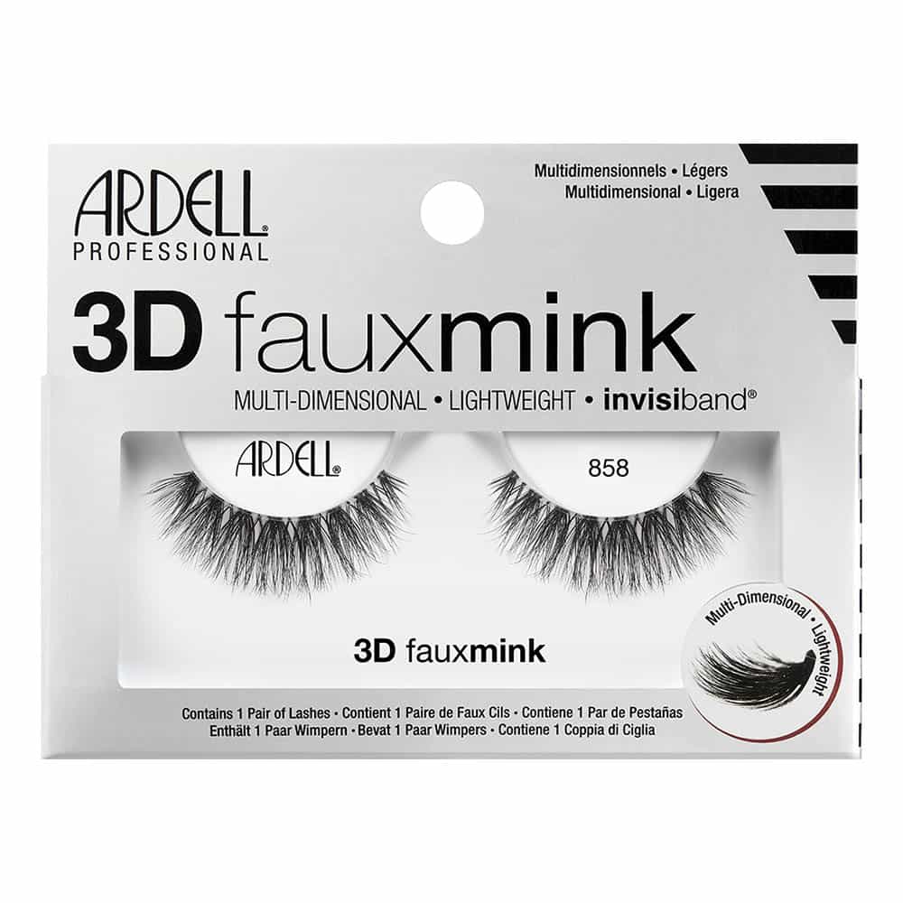 Light Gray Ardell 3D Fauxmink Lashes 1 Pair - 858 Black 70481