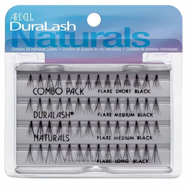 Dark Gray Ardell Individual Lashes Knot Free - Medium Brown