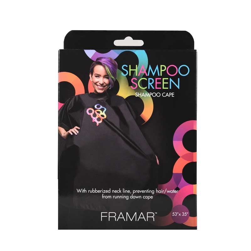 Dark Slate Gray Framar (91036) Shampoo Screen w/Snaps Rubber Neck
