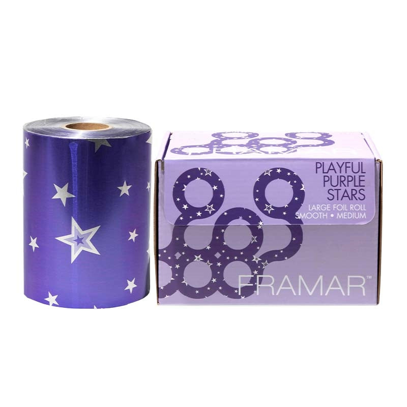 White Smoke Framar (10007) Roll Foil Smooth Large Medium Purple