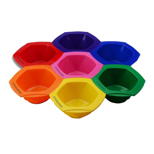White Smoke Framar Connect & Color Bowls 7pc - Rainbow