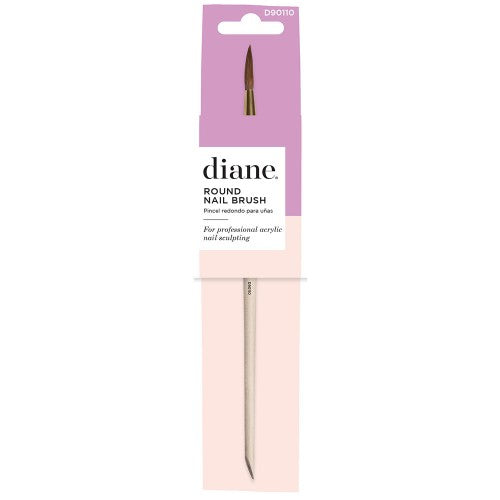 Misty Rose Diane Round Acrylic Nail Brush