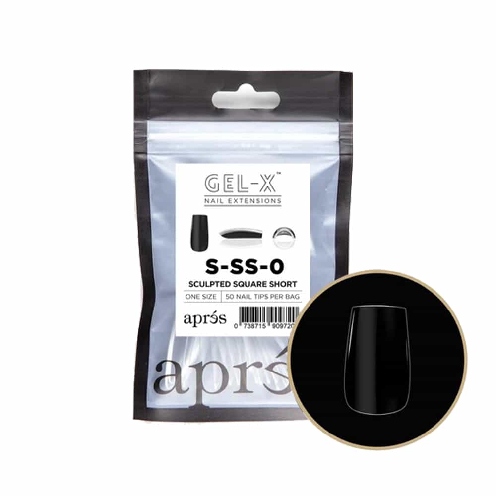 White Smoke Apres Gel-X Individual Tips Sculpted Square Short 50PK SSS0