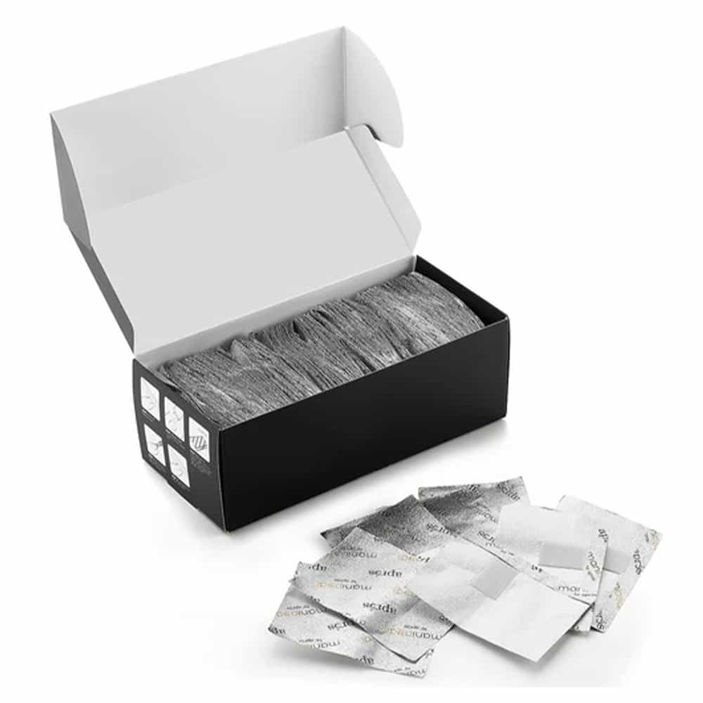 White Smoke Apres Gel Nail Remover Foil Wraps 200Pcs APFREM-200/86820