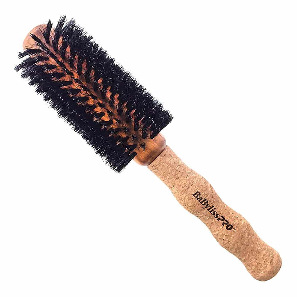 White Smoke BaBylissPRO Cork Handle Brush Medium 28mm BESCORKMDUCC/38992