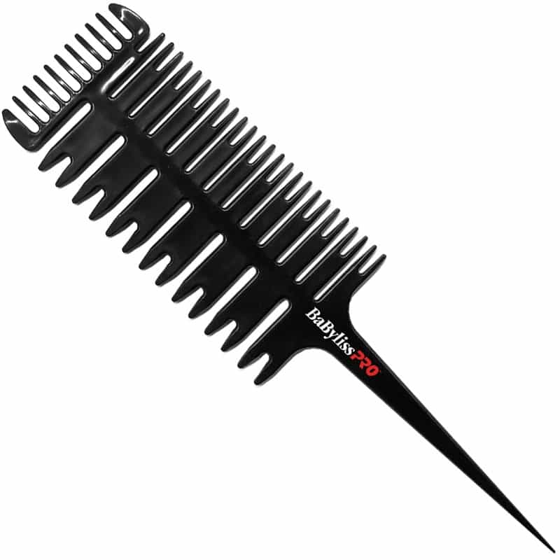 White Smoke BaBylissPRO Coloring Comb W/Pintail Black BESCLRCMBUCC/39761