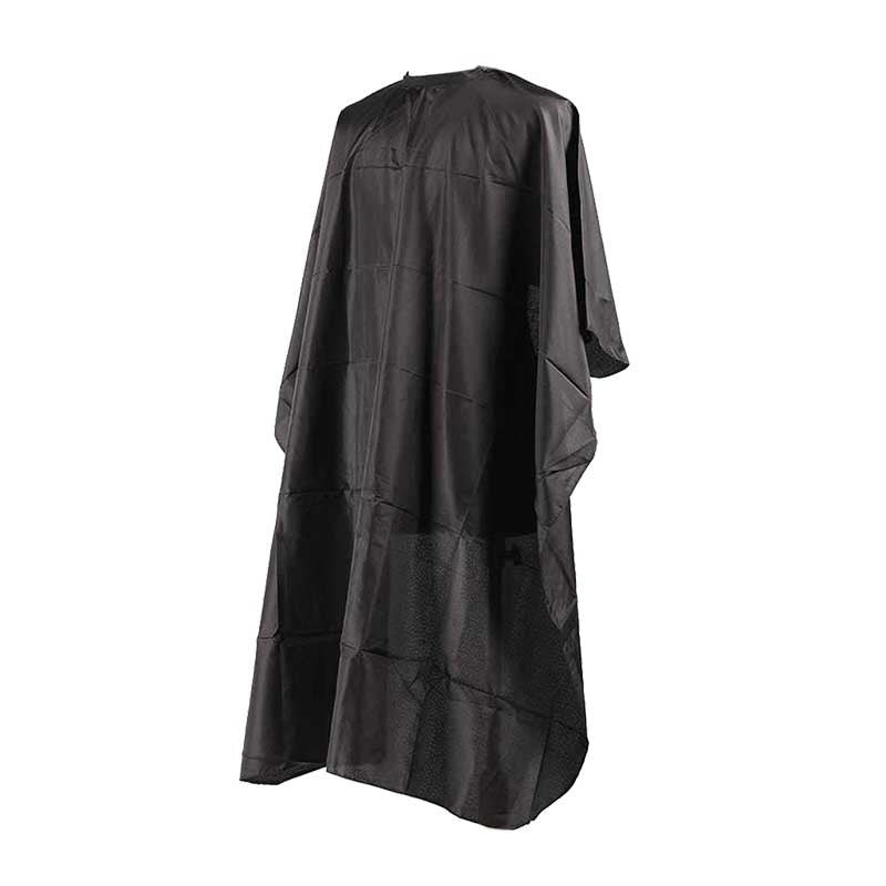White Smoke H&R Nylon Black Cape With Velcro and Back Tie Closure