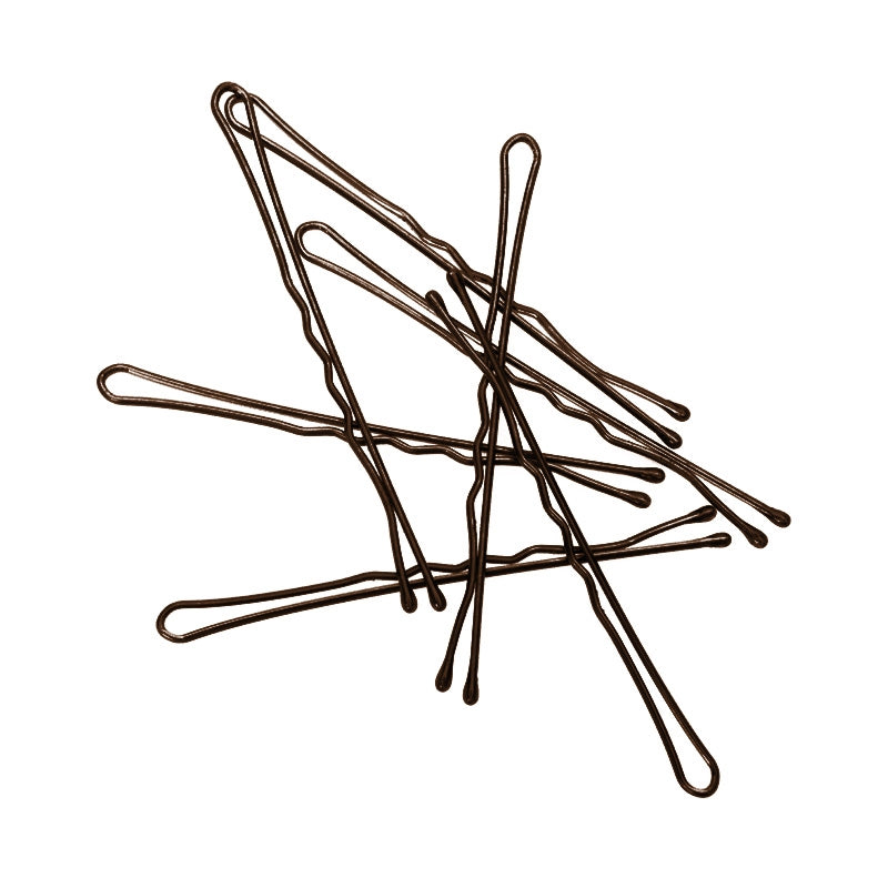 White Smoke H&R Matte Bobby Pin 2in Brown 12pc Per Bag