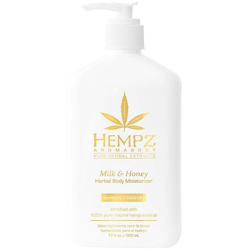 White Smoke Hempz Milk & Honey Herbal Body Moisturizer 17oz