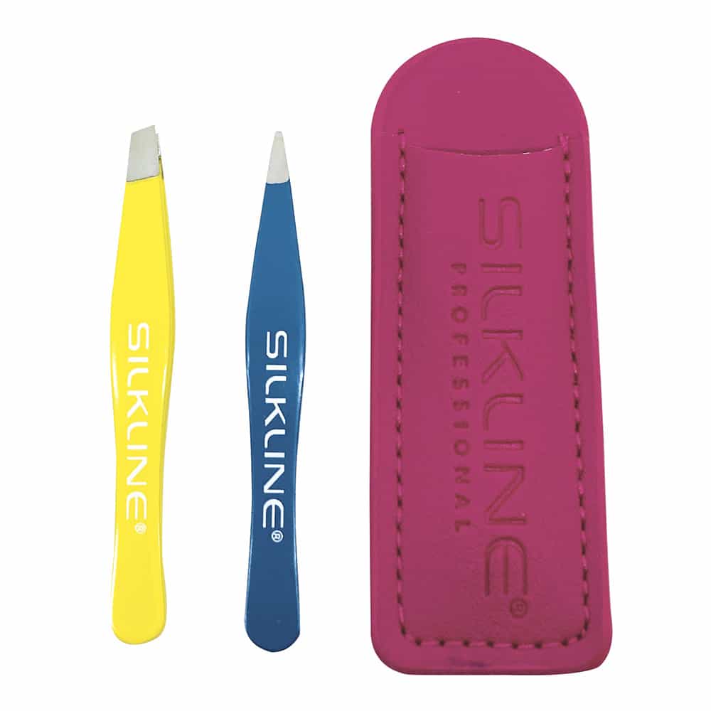 White Smoke Silkline Mini Tweezer Set Of 2 TWEEZSPC 02772