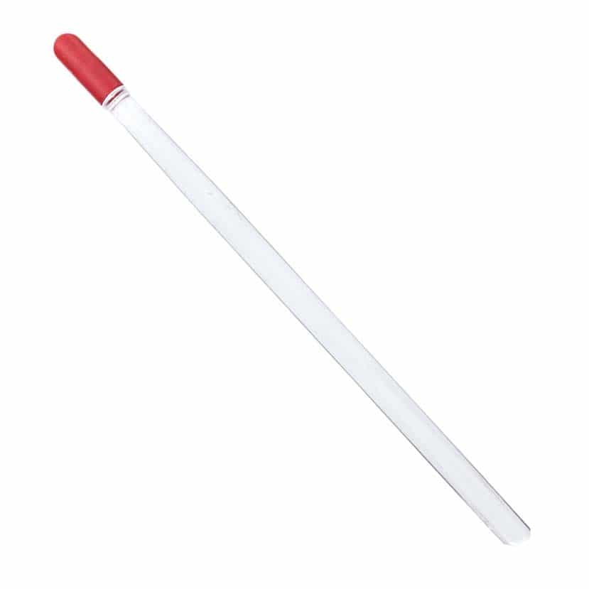 White Smoke Plastic Cuticle Pusher 7 Inch