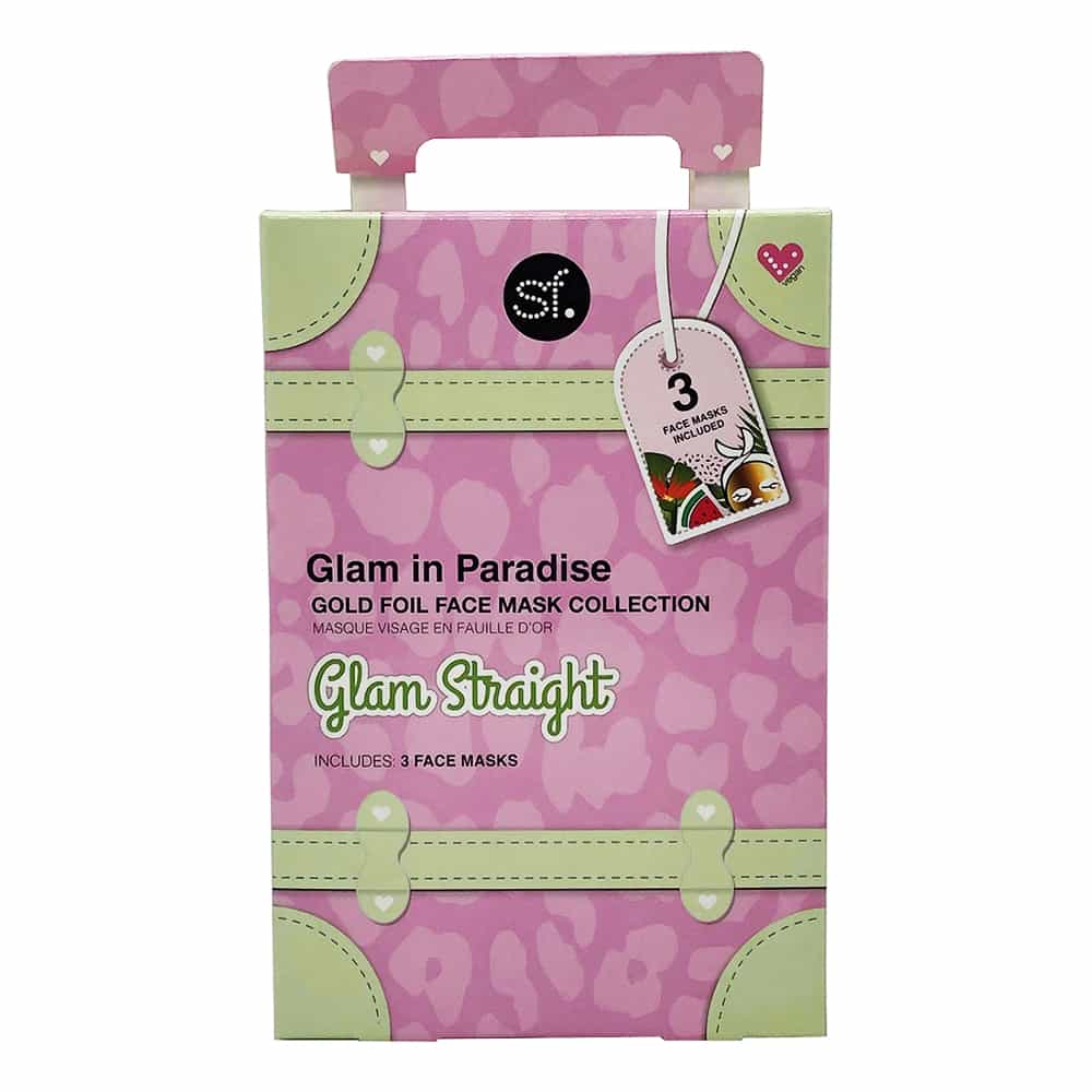 Rosy Brown SKINFORUM Glam Straight 3 Gold Face Masks SF020GLAM 20912