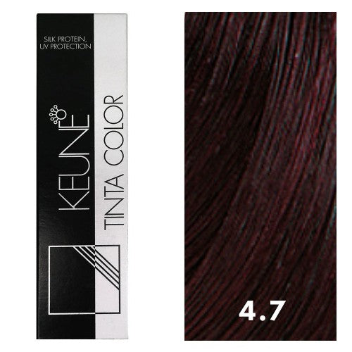 White Smoke Keune Tinta Color 4.7 Medium Violet Brown 2oz