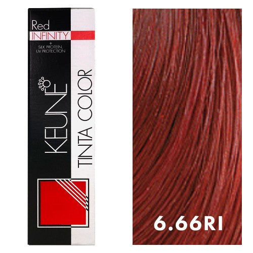 White Smoke Keune Tinta Color 6.66RI Dark Infinity Red Blonde 2oz