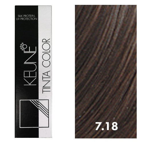 White Smoke Keune Tinta Color 7.18 Medium Metallic Blonde 2oz