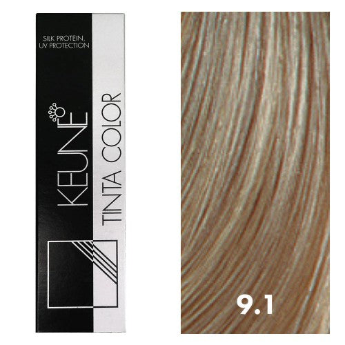 White Smoke Keune Tinta Color 9.1 Very Light Ash Blonde 2oz