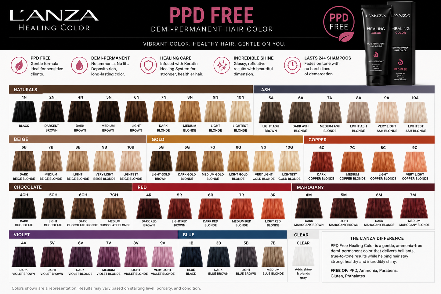 White Smoke L'ANZA Healing Color PPD Free