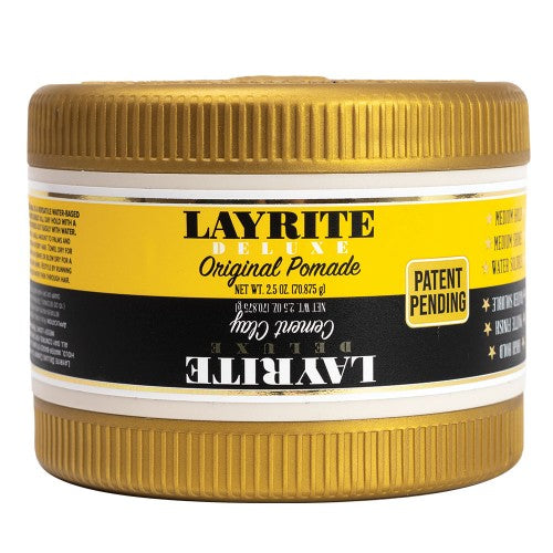 Black Layrite Dual Chamber Cement Clay/Original Pomade 3oz