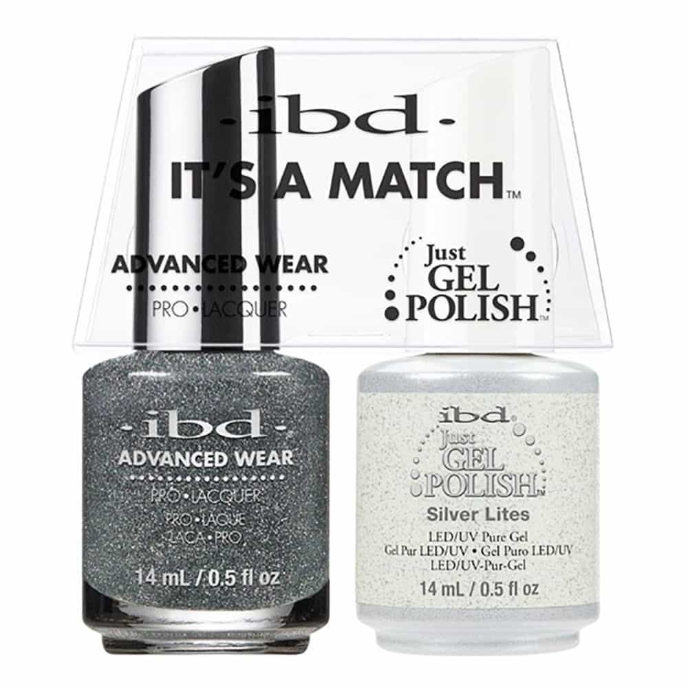 White Smoke IBD Just Gel Polish It's A Match - Silver Lites