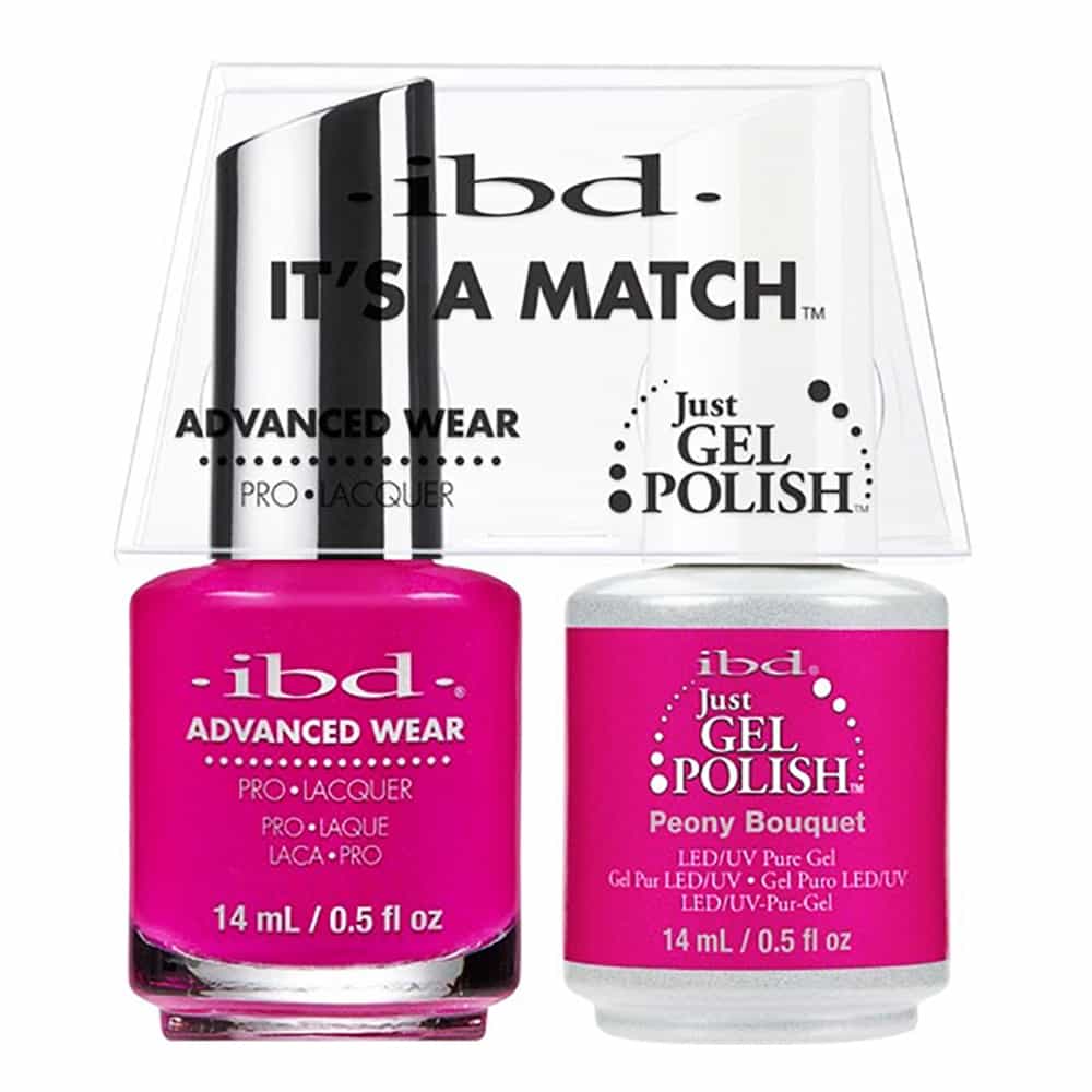 White Smoke IBD Just Gel Polish It's A Match - Peony Bouquet