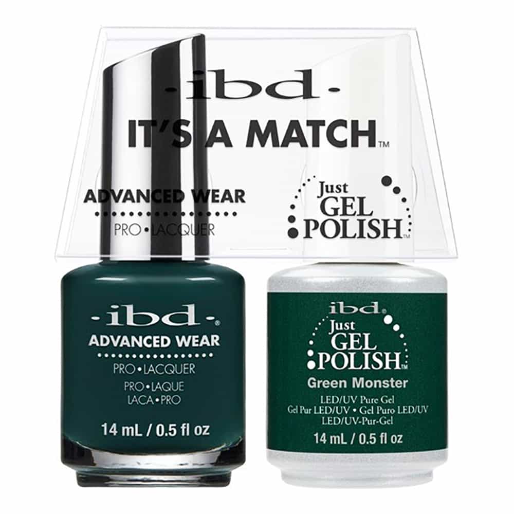 White Smoke IBD Just Gel Polish It's A Match - Green Monster