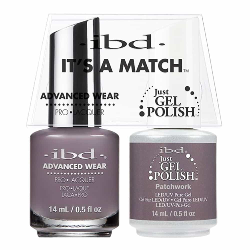 White Smoke IBD Just Gel Polish It's A Match - Patchwork