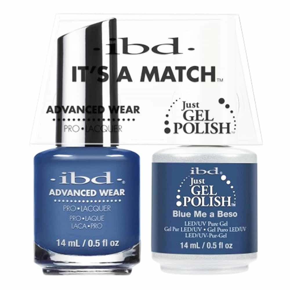 White Smoke IBD Just Gel Polish It's A Match - Blue Me A Beso