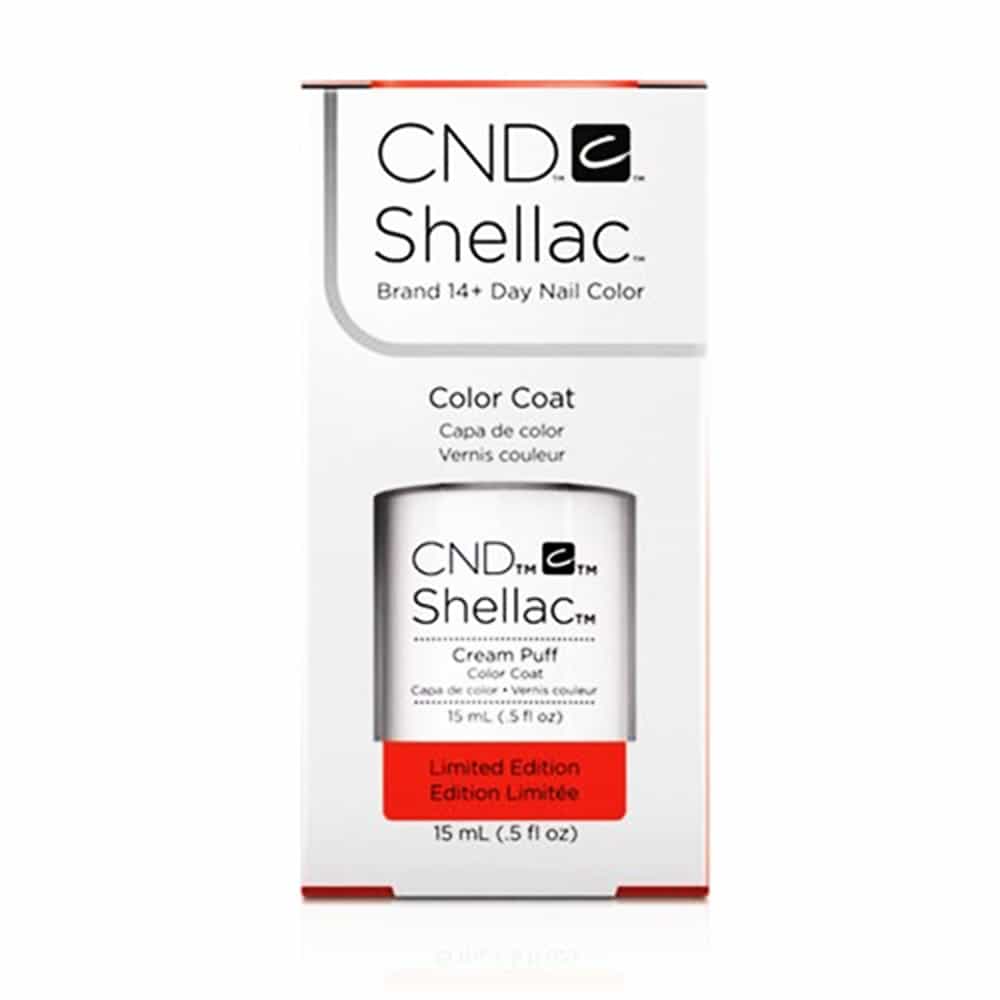 White Smoke CND Shellac Cream Puff 15ml/0.5 fl oz