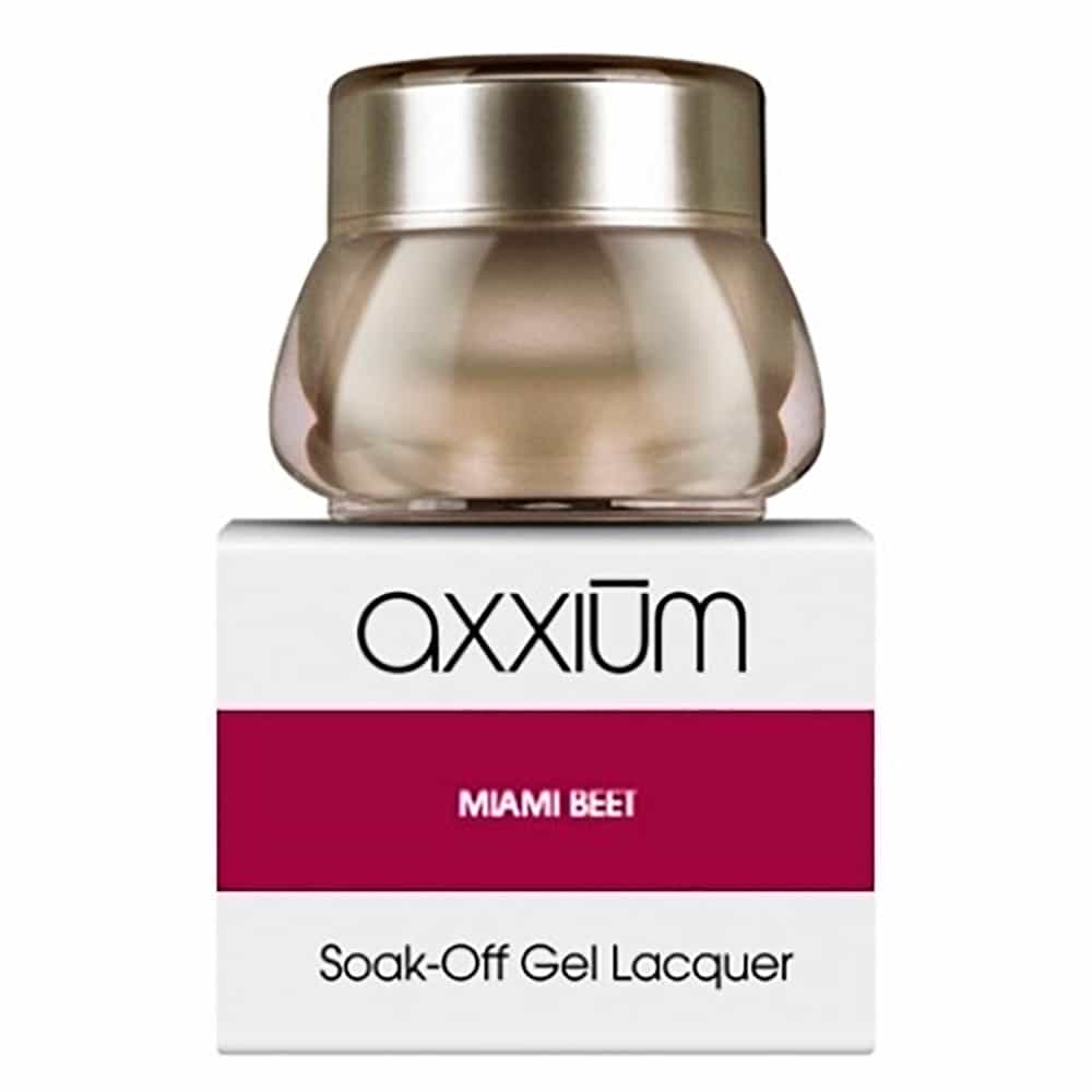 White Smoke OPI Axxium S/O Gel Lacq Miami Beet .21 oz. - 6g AXB78