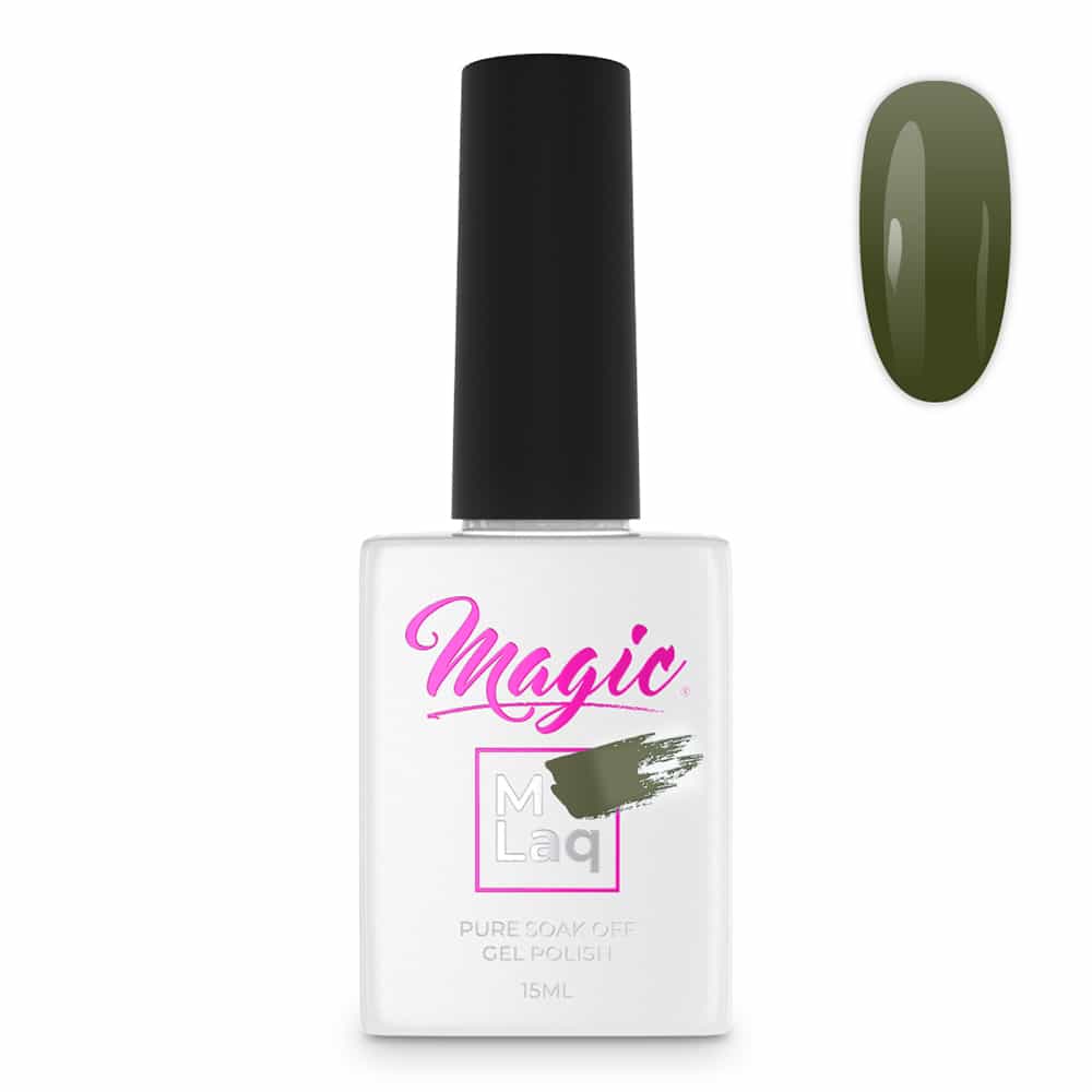 White Smoke Magic Gel Polish MLaq Military Olive -