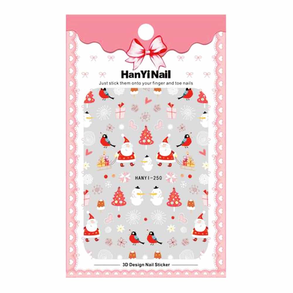 White Smoke Cre8tion Nail Art Sticker Christmas H02 1101-1100