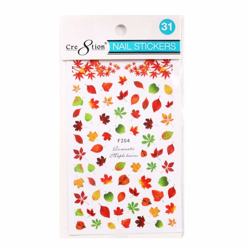 White Smoke Cre8tion Nail Art Sticker Butterfly 31 1101-1160